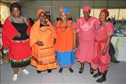 Women in traditional regalia attending Awards